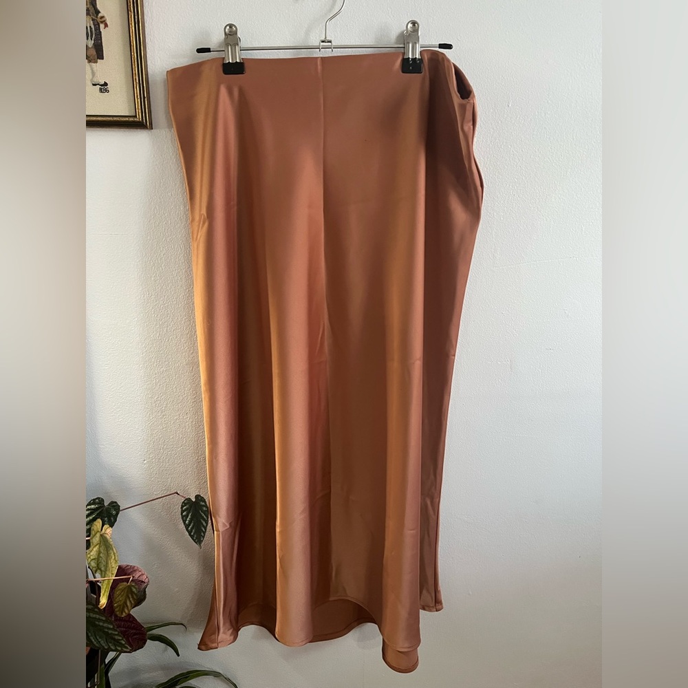 Rachel Zoe Tan Silky Maxi Skirt